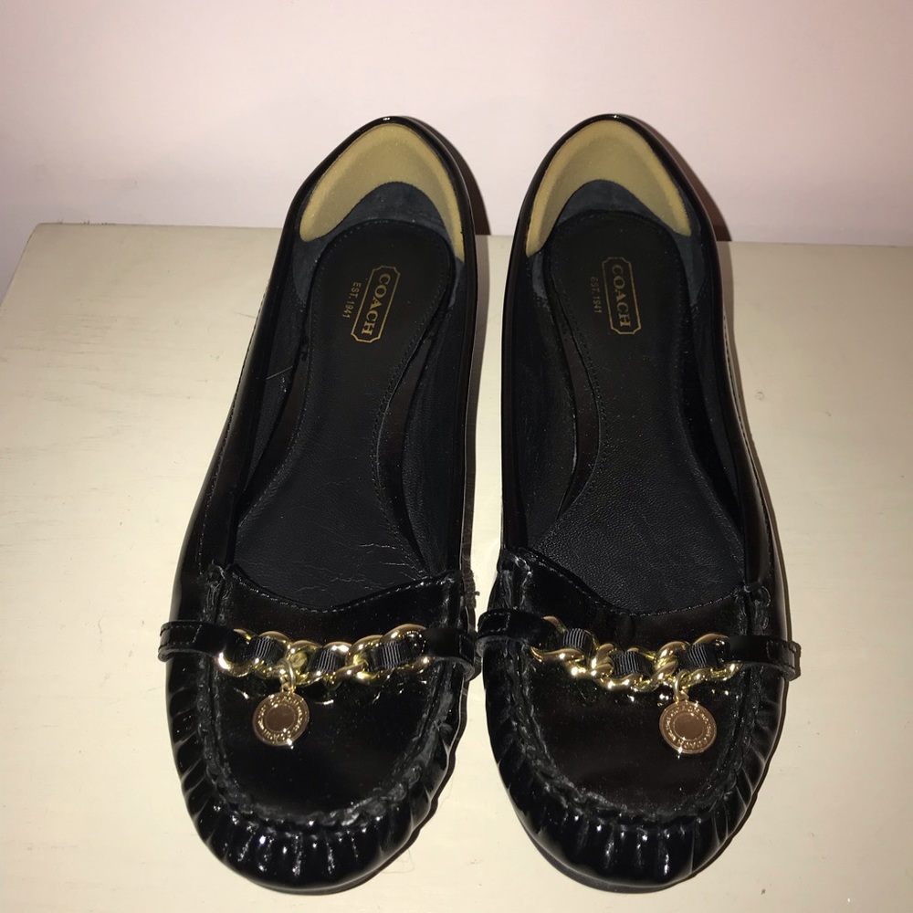 Coach Size 8.5 Black Loafers